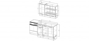 Кухонный гарнитур Старое Дерево 1200 (Стол. 38мм) в Ижевске - izhevsk.mebel24.online | фото 2