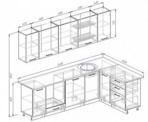 Кухонный гарнитур угловой Бланка 2600х1600 (Стол. 38мм) в Ижевске - izhevsk.mebel24.online | фото 2