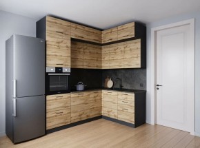 Кухонный гарнитур угловой Крафт 2200*1700 (Стол. 26мм) в Ижевске - izhevsk.mebel24.online | фото