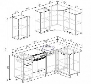 Кухонный гарнитур угловой Руанда 2000х1200 (Стол. 26мм) в Ижевске - izhevsk.mebel24.online | фото 2