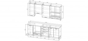 Кухонный гарнитур Умбра 2400 h950 (Стол. 26мм) в Ижевске - izhevsk.mebel24.online | фото 2
