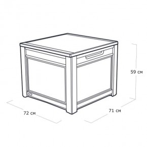 Квадратный сундук Cube Rattan 208 л в Ижевске - izhevsk.mebel24.online | фото 5