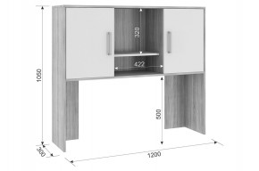 ЛАЙТ 2 Надстройка стола компьютерного (1200) в Ижевске - izhevsk.mebel24.online | фото 2
