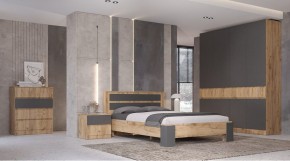 ЛЕНОРА Спальный гарнитур (модульный) графит в Ижевске - izhevsk.mebel24.online | фото