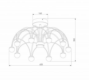 Люстра на штанге Eurosvet Ragno 90035/10 LED черный в Ижевске - izhevsk.mebel24.online | фото 4