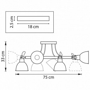 Люстра на штанге Lightstar Acrobata 761067 в Ижевске - izhevsk.mebel24.online | фото 2