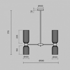 Люстра на штанге Maytoni Antic MOD302PL-10GR в Ижевске - izhevsk.mebel24.online | фото 3