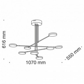 Люстра на штанге Maytoni Fad MOD070PL-L48B3K в Ижевске - izhevsk.mebel24.online | фото 8