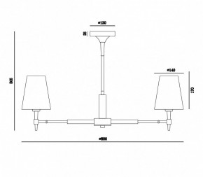 Люстра на штанге Maytoni Zaragoza H001CL-07BS в Ижевске - izhevsk.mebel24.online | фото 4