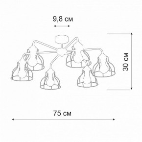 Люстра на штанге Vitaluce V3102 V3102-0/6PL в Ижевске - izhevsk.mebel24.online | фото 2