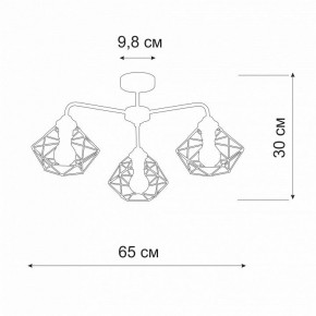 Люстра на штанге Vitaluce V4258 V4258-0/3PL в Ижевске - izhevsk.mebel24.online | фото 2