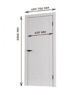 Межкомнатная дверь Bolivar Каньон браун (комплект) 600 в Ижевске - izhevsk.mebel24.online | фото