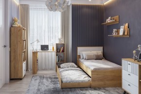 МИЛАН Детская (Дуб Золотой/Белый матовый) в Ижевске - izhevsk.mebel24.online | фото 47