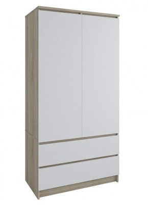 МОРИ МШ 900.1 Шкаф с 2-мя дв. и 2-мя ящ. (Дуб Сонома/Белый) в Ижевске - izhevsk.mebel24.online | фото 1