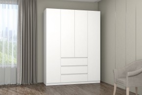МС "Хилтон" Шкаф №1 1600 (Белый текстурный) в Ижевске - izhevsk.mebel24.online | фото