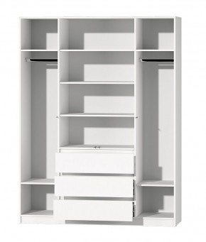 МС "Хилтон" Шкаф №1 1600 (Белый текстурный) в Ижевске - izhevsk.mebel24.online | фото 3