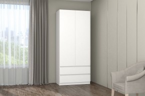 МС "Хилтон" Шкаф №3 900 (Белый текстурный) в Ижевске - izhevsk.mebel24.online | фото