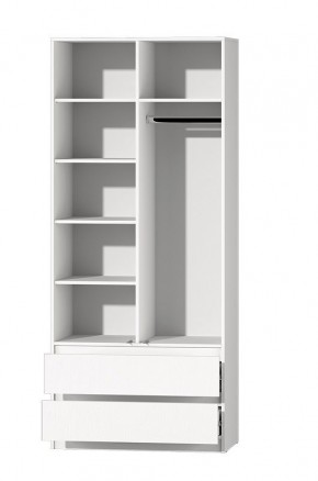 МС "Хилтон" Шкаф №3 900 (Белый текстурный) в Ижевске - izhevsk.mebel24.online | фото 3