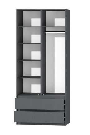 МС "Хилтон" Шкаф №3 900 (Графит) в Ижевске - izhevsk.mebel24.online | фото 3