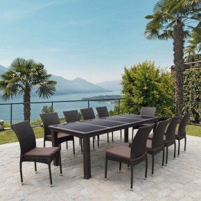 Набор уличный T438/Y380A-W53 Brown 10PCS в Ижевске - izhevsk.mebel24.online | фото 2