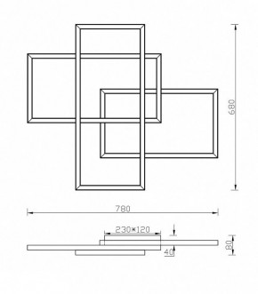 Накладной светильник Maytoni Rida MOD015CL-L80W в Ижевске - izhevsk.mebel24.online | фото 2