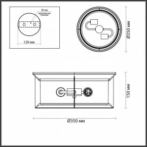 Накладной светильник Odeon Light Mavret 4961/2C в Ижевске - izhevsk.mebel24.online | фото 3
