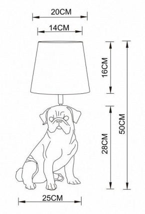 Настольная лампа декоративная Arte Lamp Bobby A1512LT-1WH в Ижевске - izhevsk.mebel24.online | фото 2