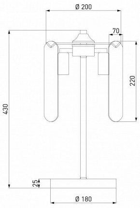 Настольная лампа декоративная Eurosvet Claire 01170/3 золото в Ижевске - izhevsk.mebel24.online | фото 3