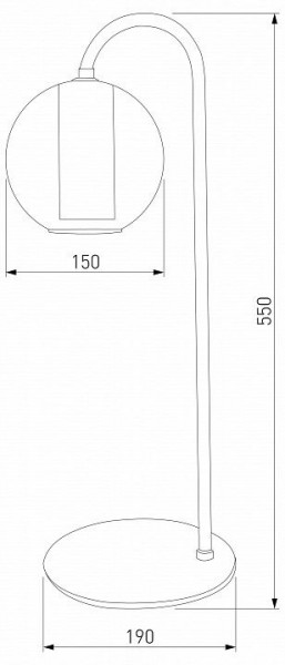 Настольная лампа декоративная Eurosvet Cobble 80508/1 дымчатый в Ижевске - izhevsk.mebel24.online | фото 2
