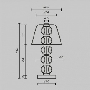 Настольная лампа декоративная Maytoni Amulet MOD555TL-L8G3K в Ижевске - izhevsk.mebel24.online | фото 4