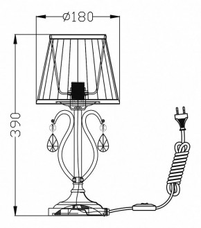 Настольная лампа декоративная Maytoni Brionia ARM172-01-G в Ижевске - izhevsk.mebel24.online | фото 2