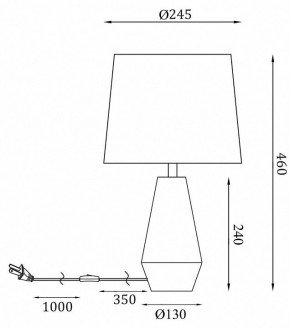 Настольная лампа декоративная Maytoni Calvin Table Z181-TL-01-W в Ижевске - izhevsk.mebel24.online | фото 2