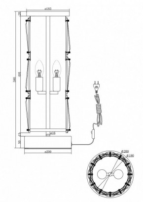 Настольная лампа декоративная Maytoni Puntes MOD043TL-02G в Ижевске - izhevsk.mebel24.online | фото 3