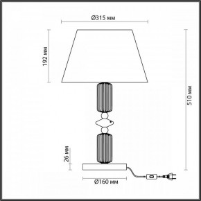 Настольная лампа декоративная Odeon Light Candy 4861/1TA в Ижевске - izhevsk.mebel24.online | фото 4