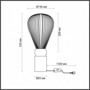Настольная лампа декоративная Odeon Light Elica 5402/1T в Ижевске - izhevsk.mebel24.online | фото 4