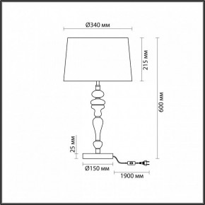 Настольная лампа декоративная Odeon Light Homi 5040/1T в Ижевске - izhevsk.mebel24.online | фото 4