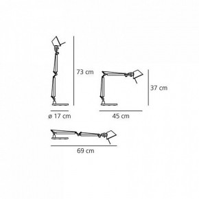 Настольная лампа офисная Artemide  A011830 в Ижевске - izhevsk.mebel24.online | фото 6