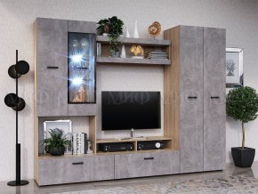 Нэнси New Полка (ЛДСП) Бетон светлый/Сонома в Ижевске - izhevsk.mebel24.online | фото 2