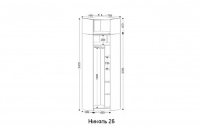 НИКОЛЬ 26 Шкаф угловой в Ижевске - izhevsk.mebel24.online | фото 2