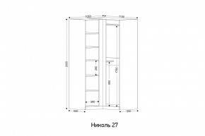 НИКОЛЬ 27 Шкаф угловой в Ижевске - izhevsk.mebel24.online | фото 2