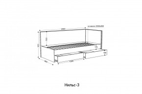 НИЛЬС - 3 Кровать с ортопедом 900 в Ижевске - izhevsk.mebel24.online | фото 2