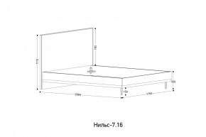 НИЛЬС - 7.16 Кровать с ортопедом 1600 в Ижевске - izhevsk.mebel24.online | фото 2
