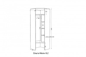 ОЛЬГА-МИЛК 9.2 Шкаф угловой с зеркалом в Ижевске - izhevsk.mebel24.online | фото 2