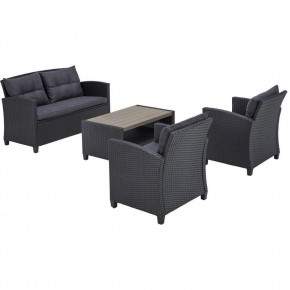 Плетеный комплект мебелис диваном AFM-804G Dark Grey в Ижевске - izhevsk.mebel24.online | фото 3