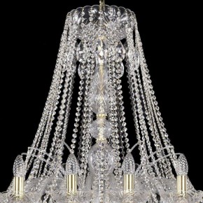 Подвесная люстра Bohemia Ivele Crystal 1411 1411/24/460/G в Ижевске - izhevsk.mebel24.online | фото 4