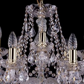 Подвесная люстра Bohemia Ivele Crystal 1413 1413/10+5/300/G/Leafs в Ижевске - izhevsk.mebel24.online | фото 4