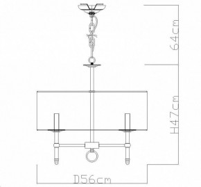 Подвесная люстра Divinare Candela 1162/01 LM-5 в Ижевске - izhevsk.mebel24.online | фото 4