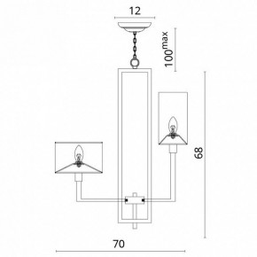 Подвесная люстра Divinare Porta 5933/01 LM-8 в Ижевске - izhevsk.mebel24.online | фото 5