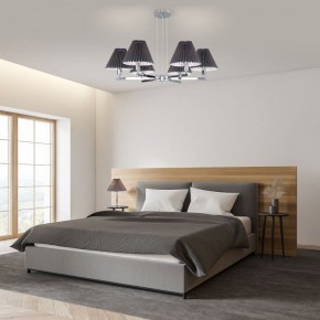Подвесная люстра Eurosvet Peony 60136/6 хром/графит в Ижевске - izhevsk.mebel24.online | фото 4
