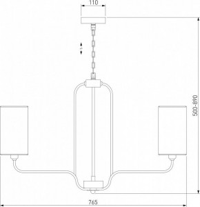 Подвесная люстра Eurosvet Purezza 60128/6 хром в Ижевске - izhevsk.mebel24.online | фото 4